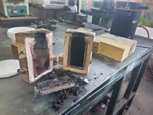 Finally splurged for a nice Devil Forge. Pre-burning to remove the moisture  now. : r/MetalCasting